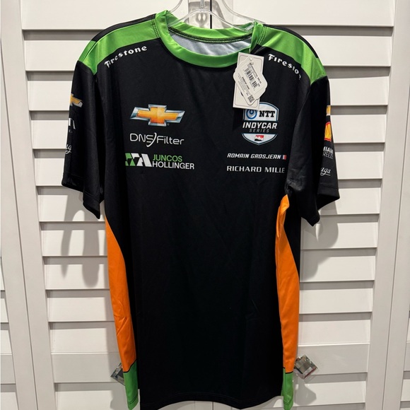 Indycar Other - IndyCar Authentic Jersey -24- Grosjean number 77 Short Sleeve Performance Tee
